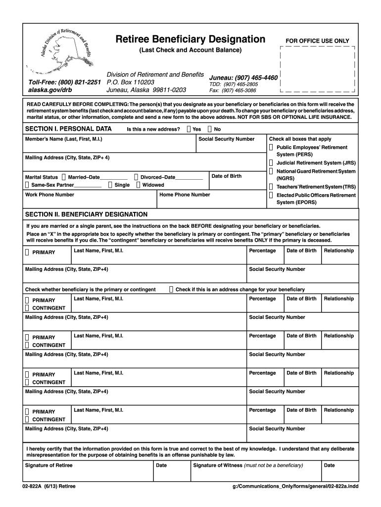 Alaska Doa Form Fill Out and Sign Printable PDF Template SignNow