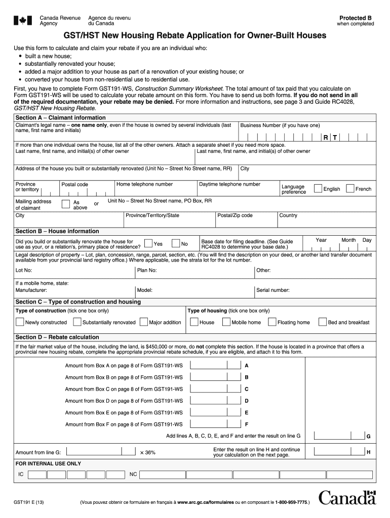 Form Gst191 Fill Out and Sign Printable PDF Template signNow
