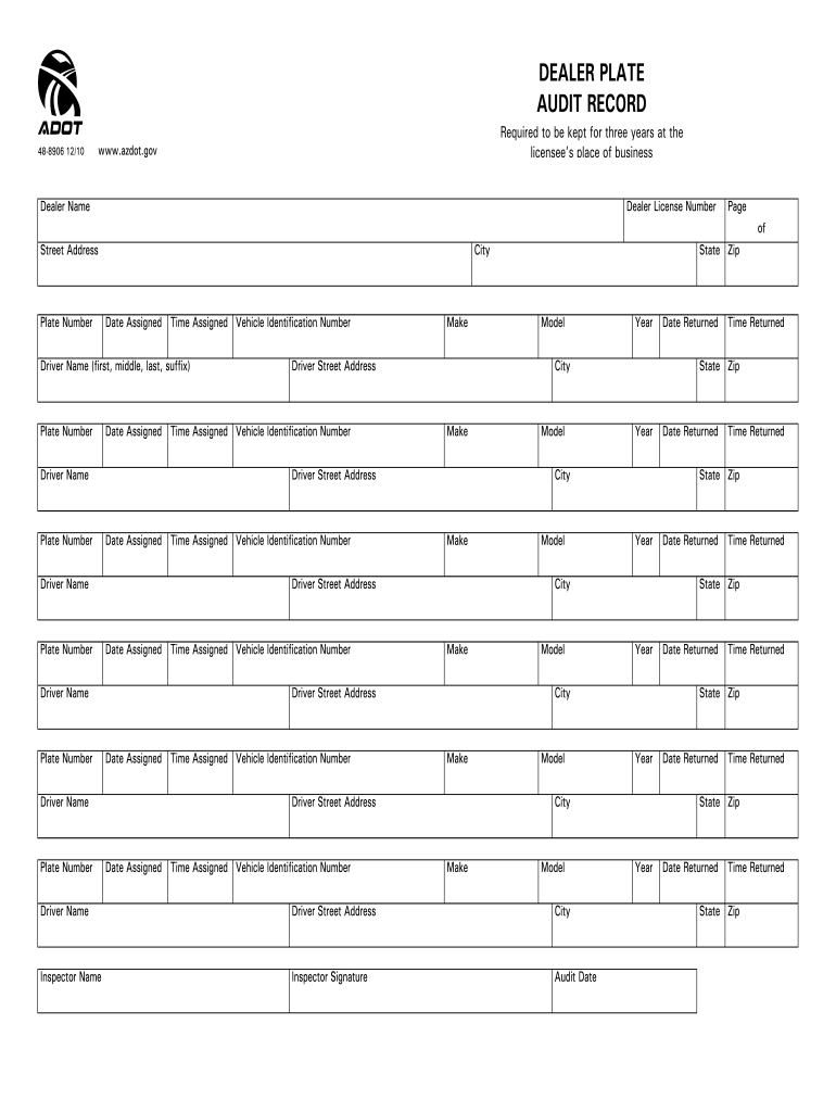 Az Dealer Plate Complete with ease airSlate SignNow