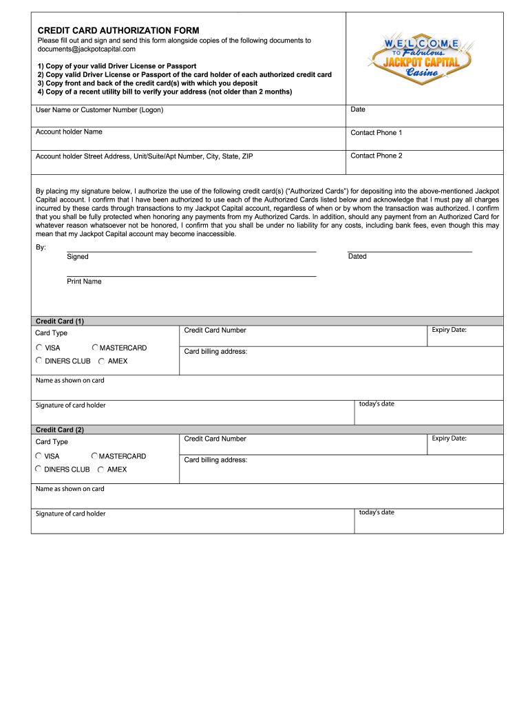 Jackpot Capital Form Fill Out and Sign Printable PDF Template signNow