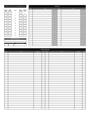 5E Spell List Spreadsheet 2023 Dnd Spell Sheet - Fill Out And Sign Printable Pdf Template | Signnow