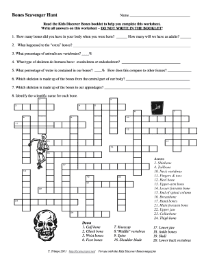 Bones Scavenger Hunt Answer Key: Complete with ease | airSlate SignNow