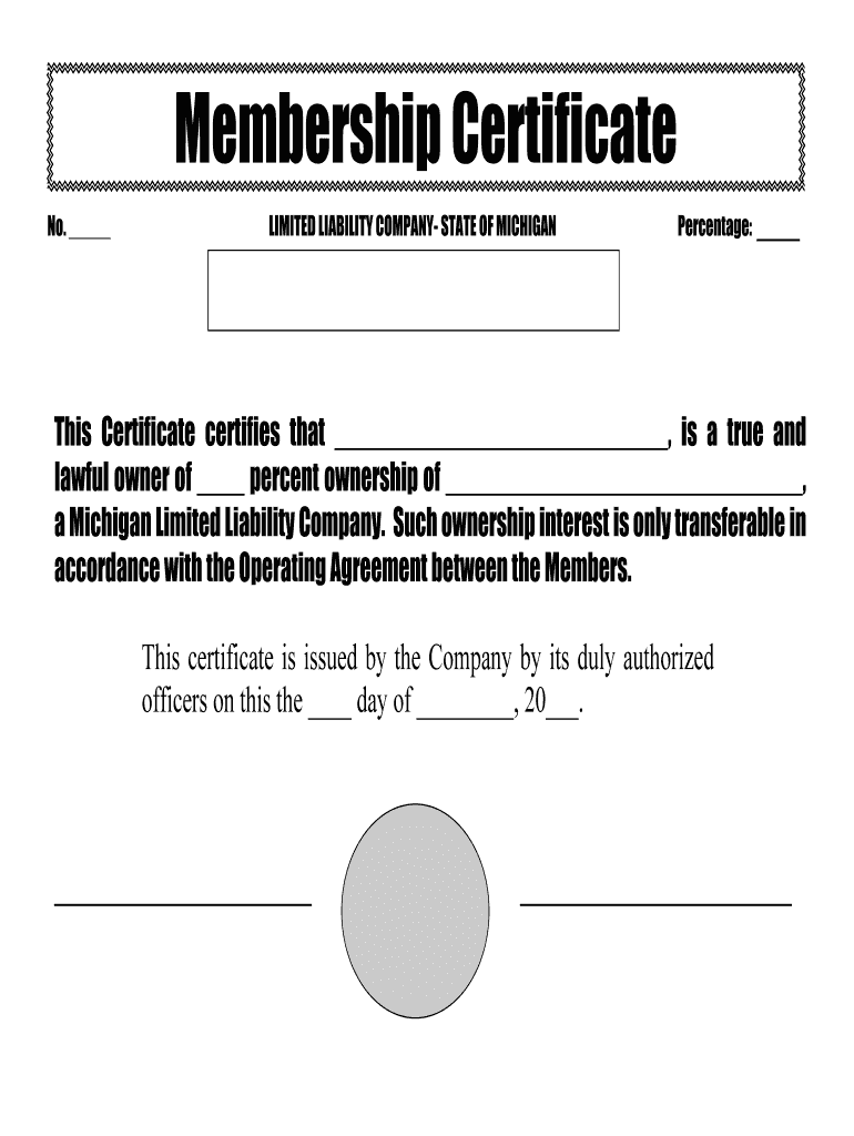 How to Form an LLC in Michigan GuideLLC University Fill Out and Sign