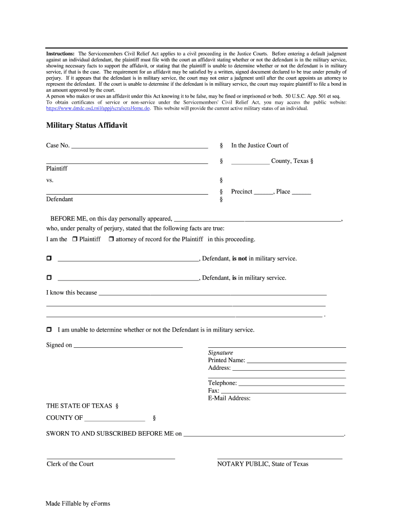 Military Affidavit for Eviction Complete with ease airSlate SignNow