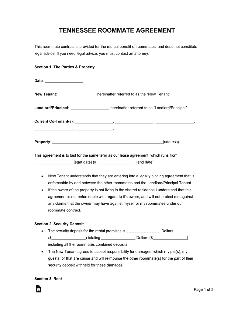 Rental Lease Agreement Tennessee Complete with ease airSlate SignNow