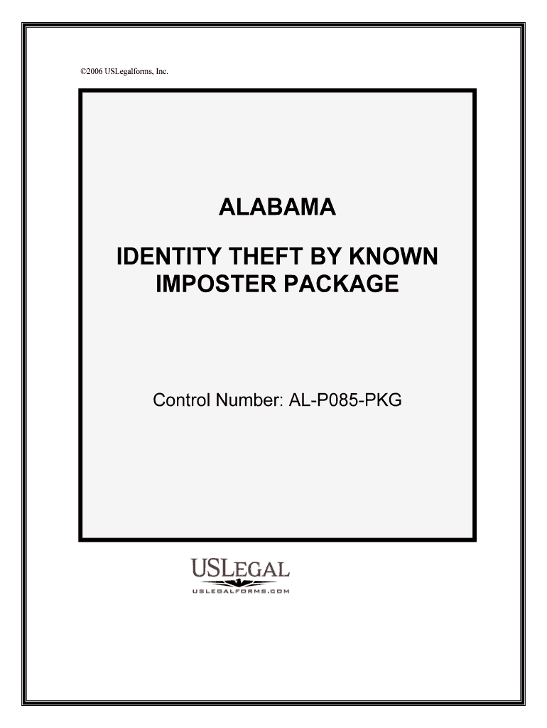 Alabama's Criminal Laws Identity Theft and Trafficking in Form Fill