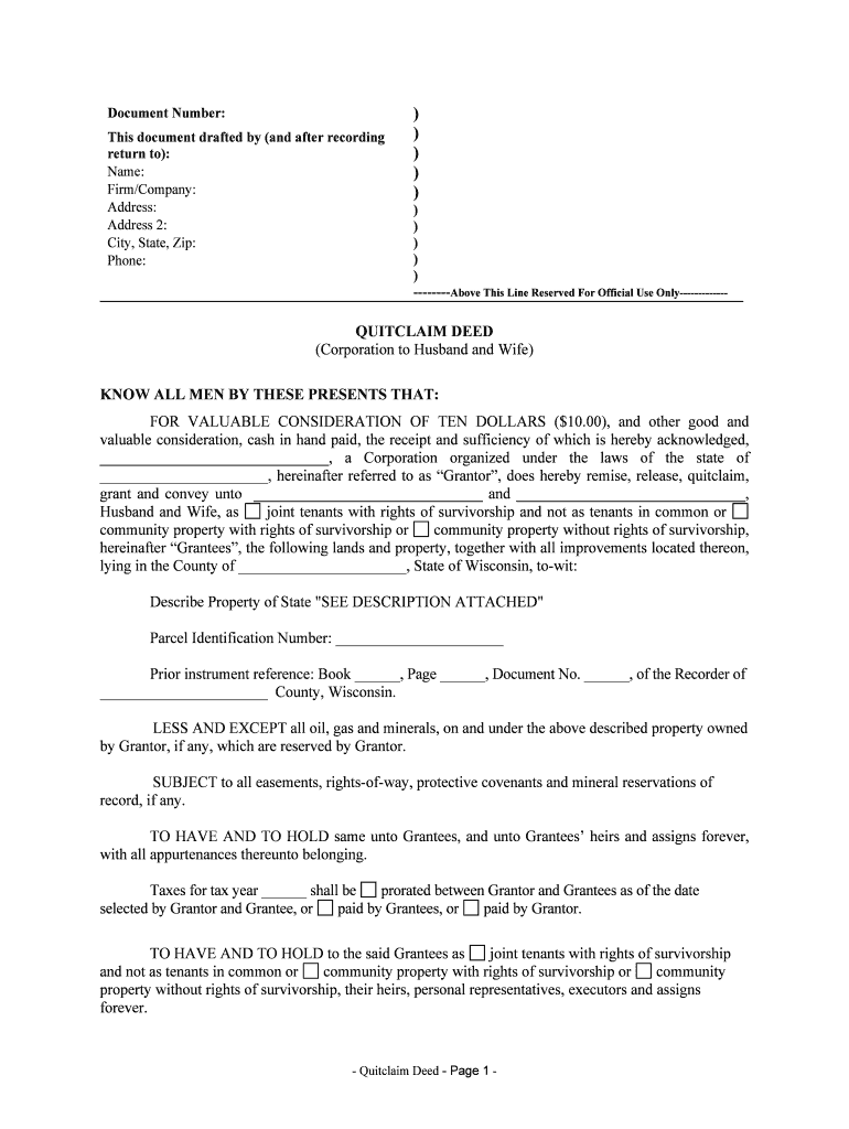 Waukesha County Land Records Form Fill Out and Sign Printable PDF