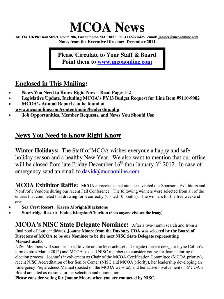 News You Can Use Massachusetts Council on Aging Form Fill Out and Sign Printable PDF Template