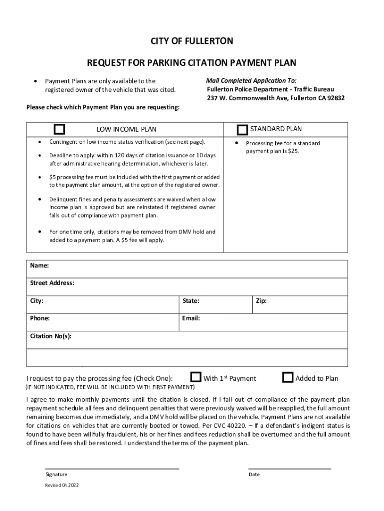 Parking Citations City of Long Beach Form Fill Out and Sign Printable PDF Template airSlate