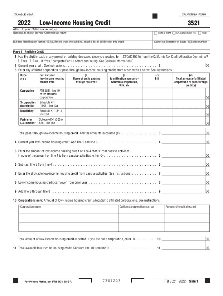 3521 Low Housing Credit Complete with ease airSlate SignNow
