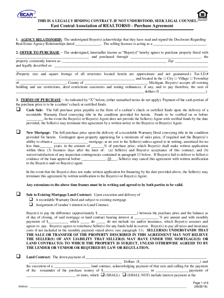 Exclusive Right to Sell Listing Contract for Real EstateABC Fill Out and Sign Printable PDF