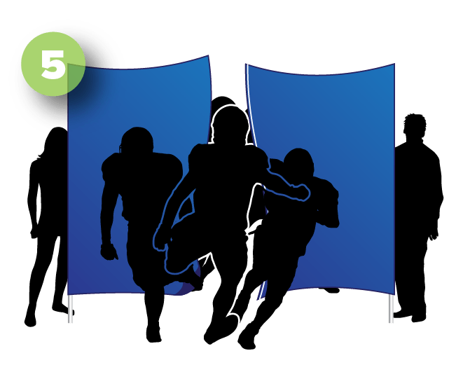 Custom Breakaway Banners 1 Day Production