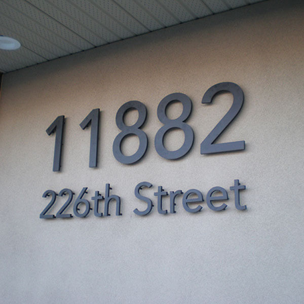 Building Numbers & Address Signs Signs BC Illuminated