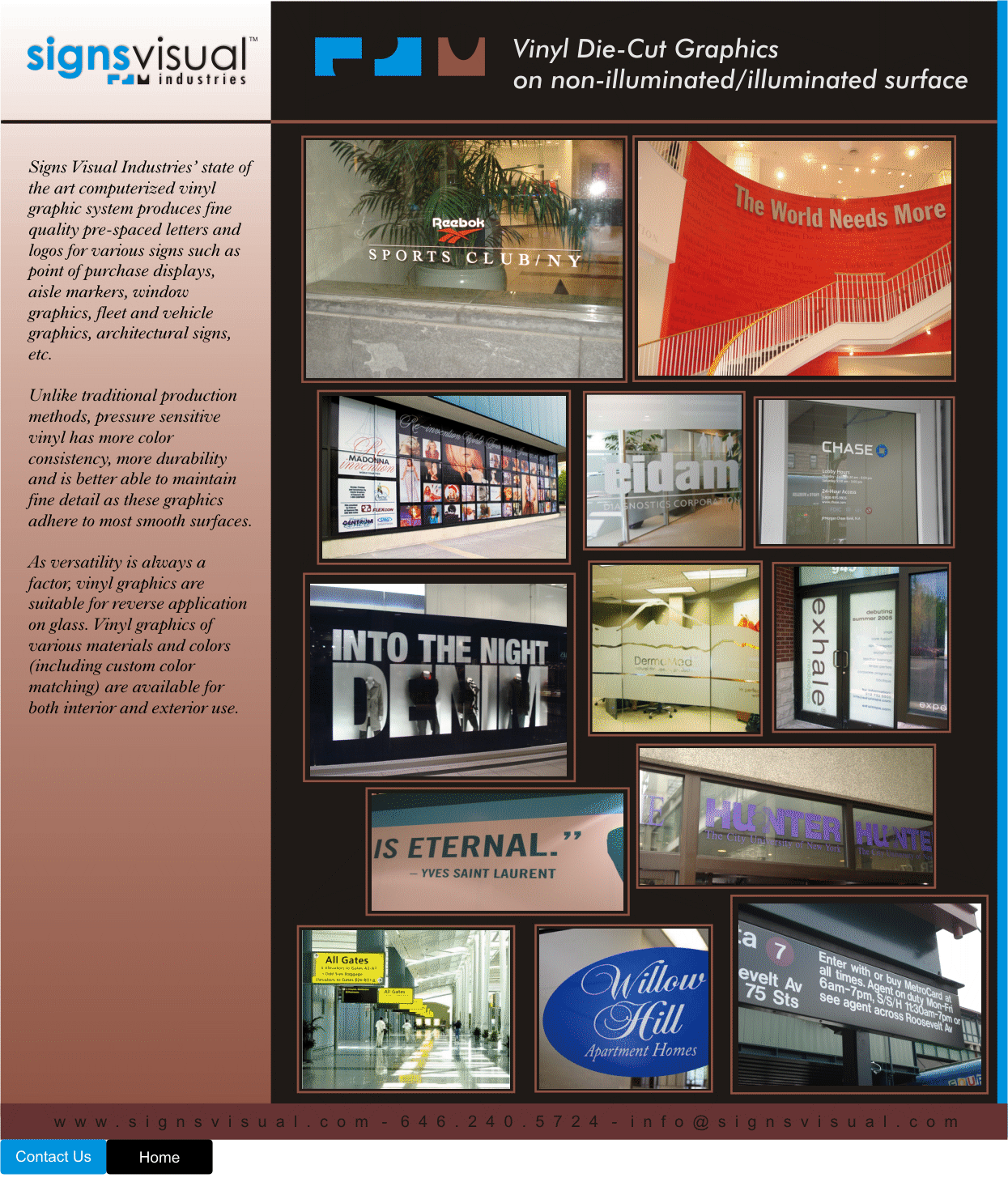 NYC Vinyl Graphics Cut Vinyl Lettering Window Signage Wall Murals