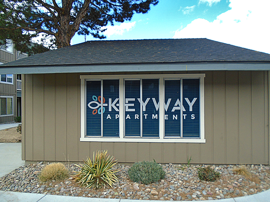 Apartment Rebranding // Keyway Apartment // Exterior Signage