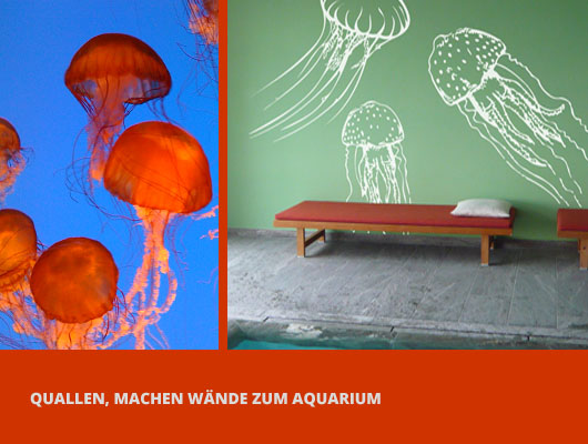 Quallen Wandtattoos machen jede Wand zum Aquarium