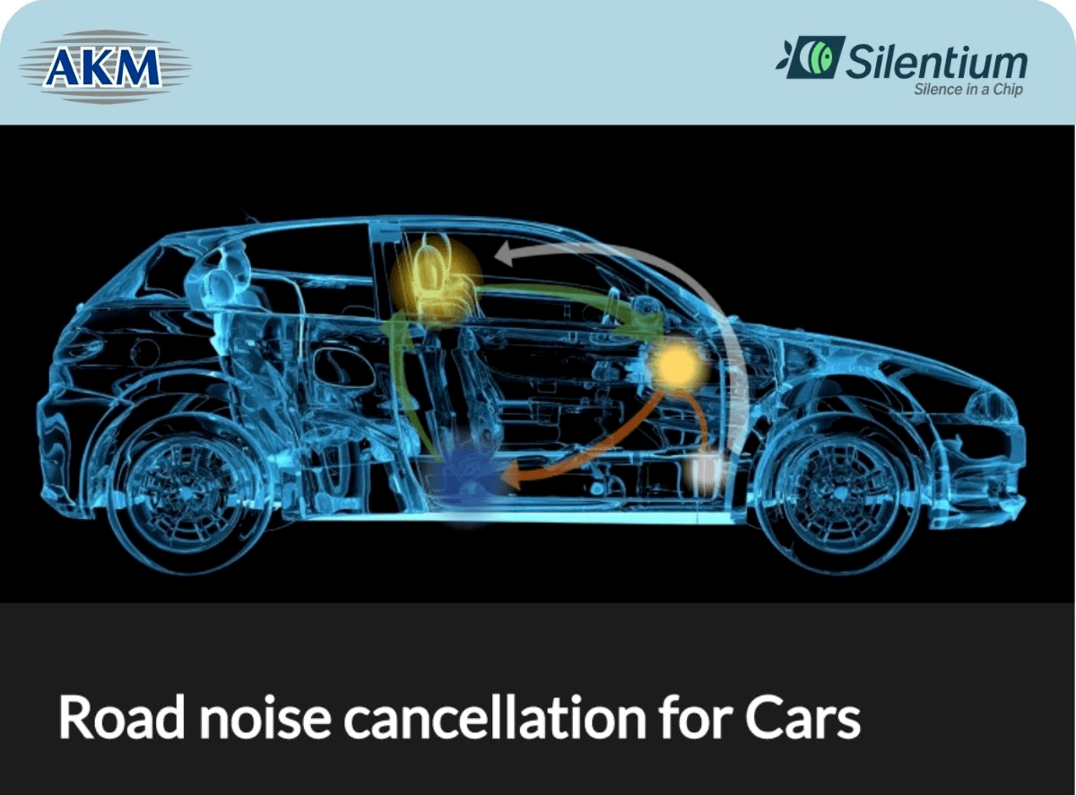 AKM to launch an Active Road Noise Cancellation technology for automotive with Silentium Silentium