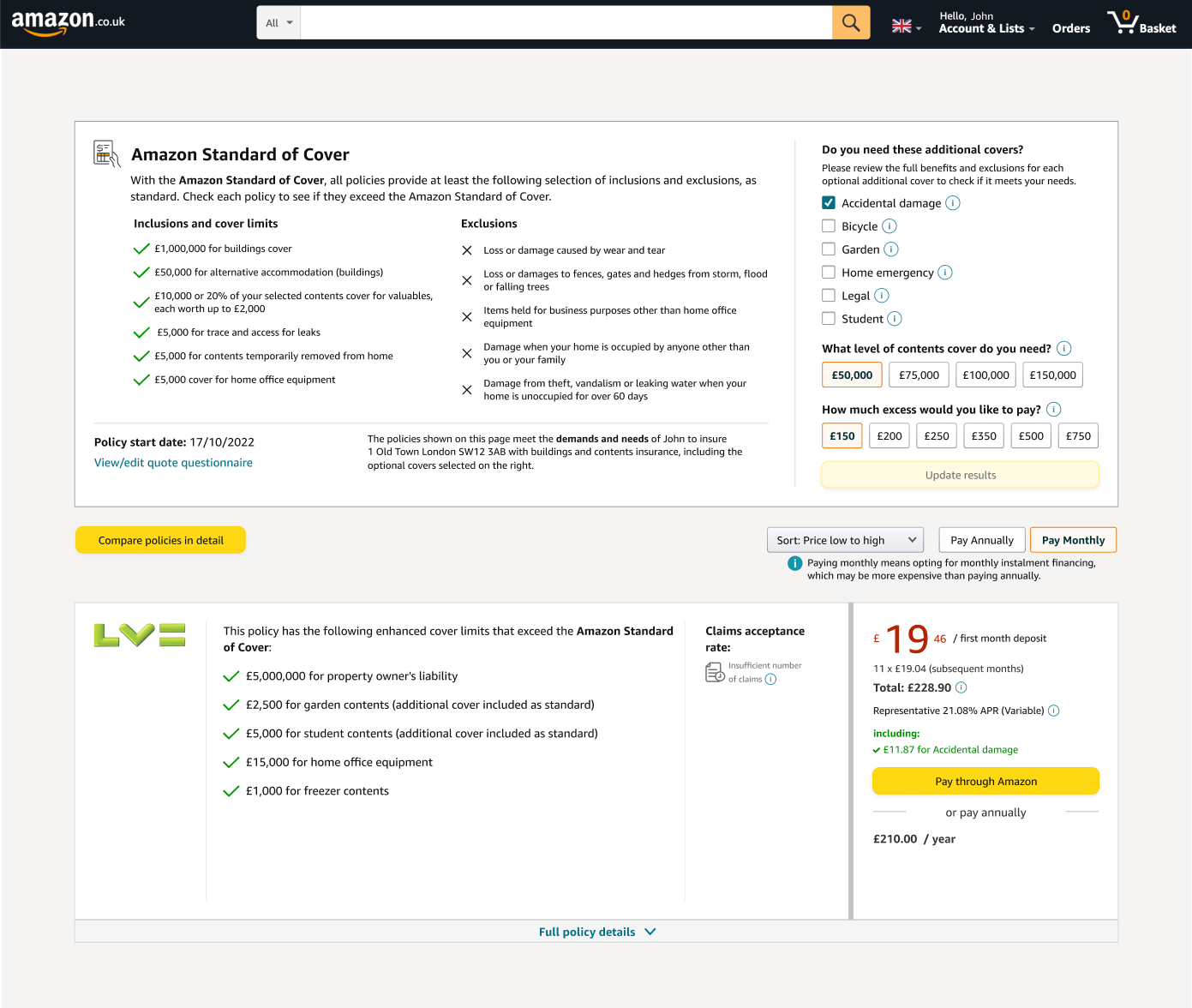 Amazon UK Insurance Comparison Site Silicon UK Tech News