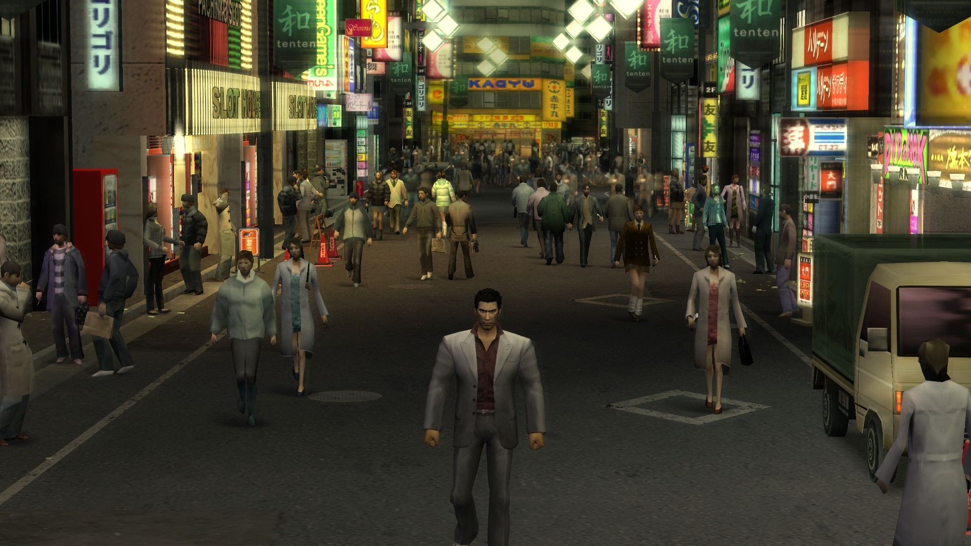 Yakuza 1 & 2 HD Edition Comparison Screenshots, Kamurocho Looks Sharp