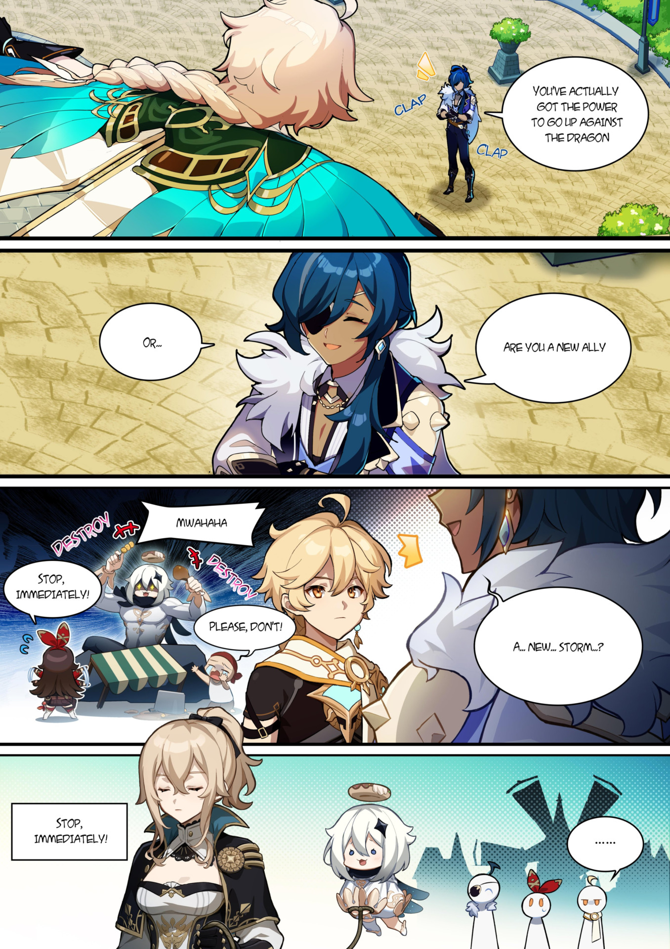 Genshin Impact Paimon Gets Arrested in New Comic Siliconera