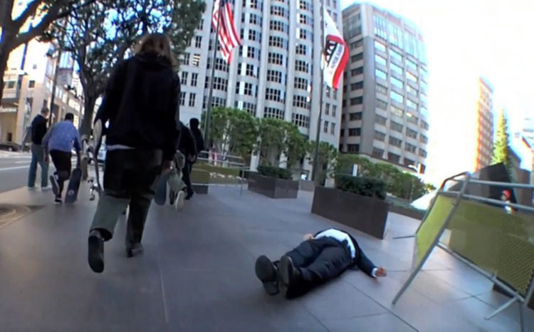 Injured San Francisco security guard sues pro skateboarder, Thrasher