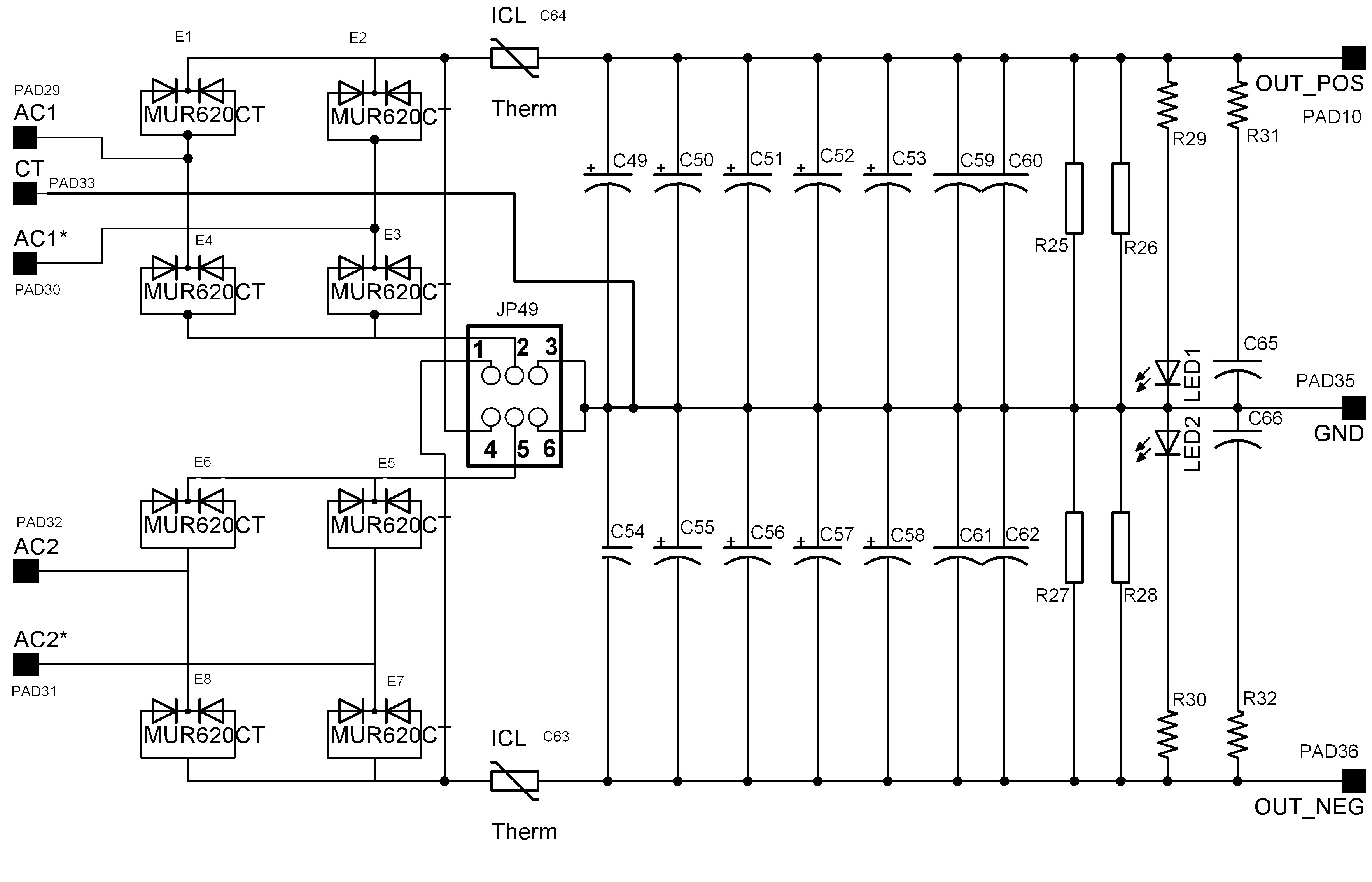 Dual Rail Linear Power Supply PCB for Audio Amplifiers
