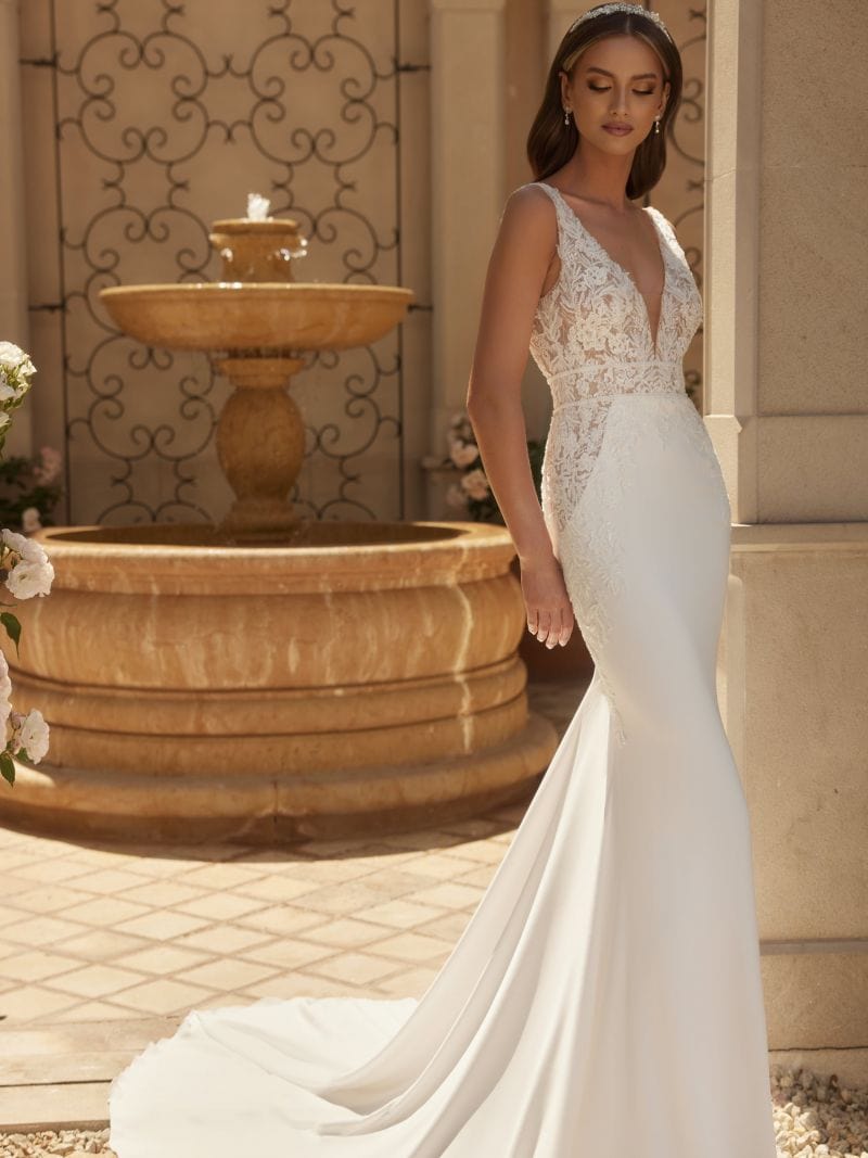 Unter dem Meer Bianco Eventos MeerjungfrauenBrautkleid Silk and