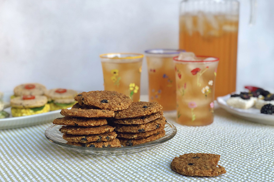 Chewy Lemon & Blueberry Mace Oatmeal Cookies A collection of spicecentric recipes from