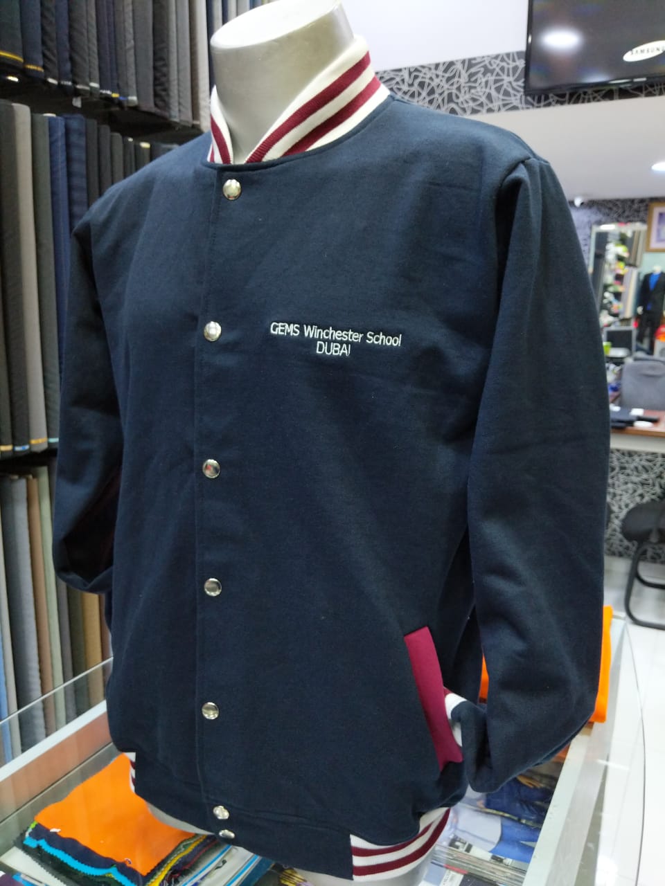 Custom Varsity Jacket Dubai Silky Uniforms