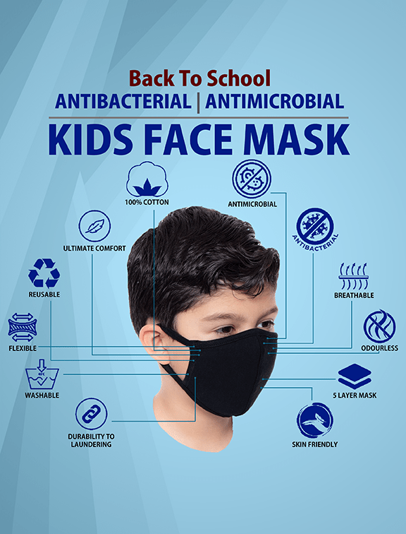 Kids Face Mask Dubai Cotton Reusable