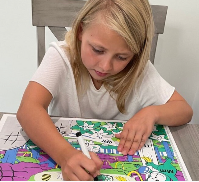 Kids Disposable Placemats Stickon 50 Pack for Baby & Kids, Table Mats