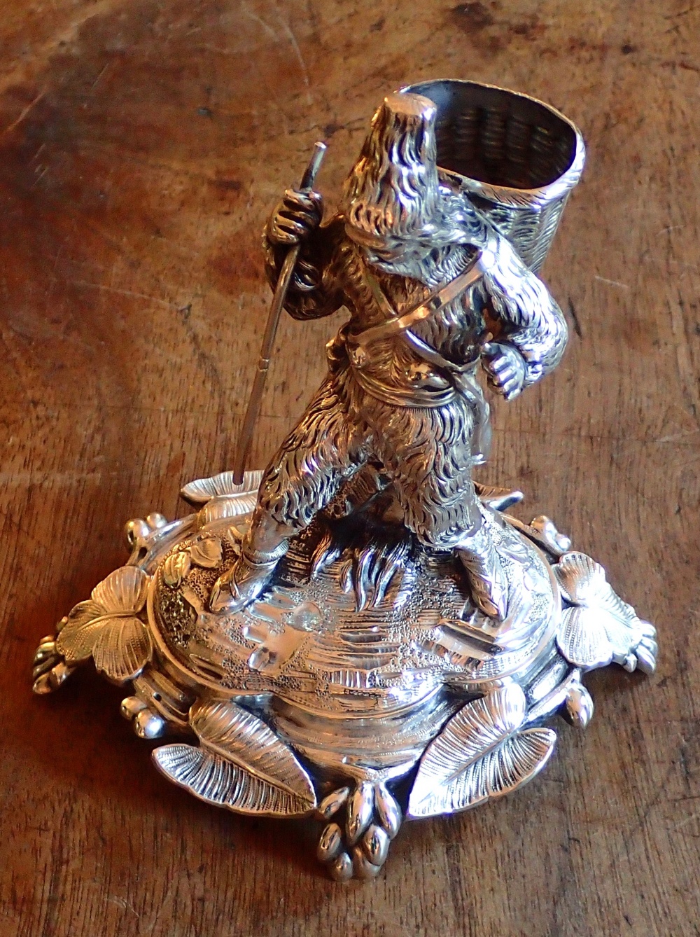 Antique French Silver Toothpick Holder by François Alphonse DEBAIN