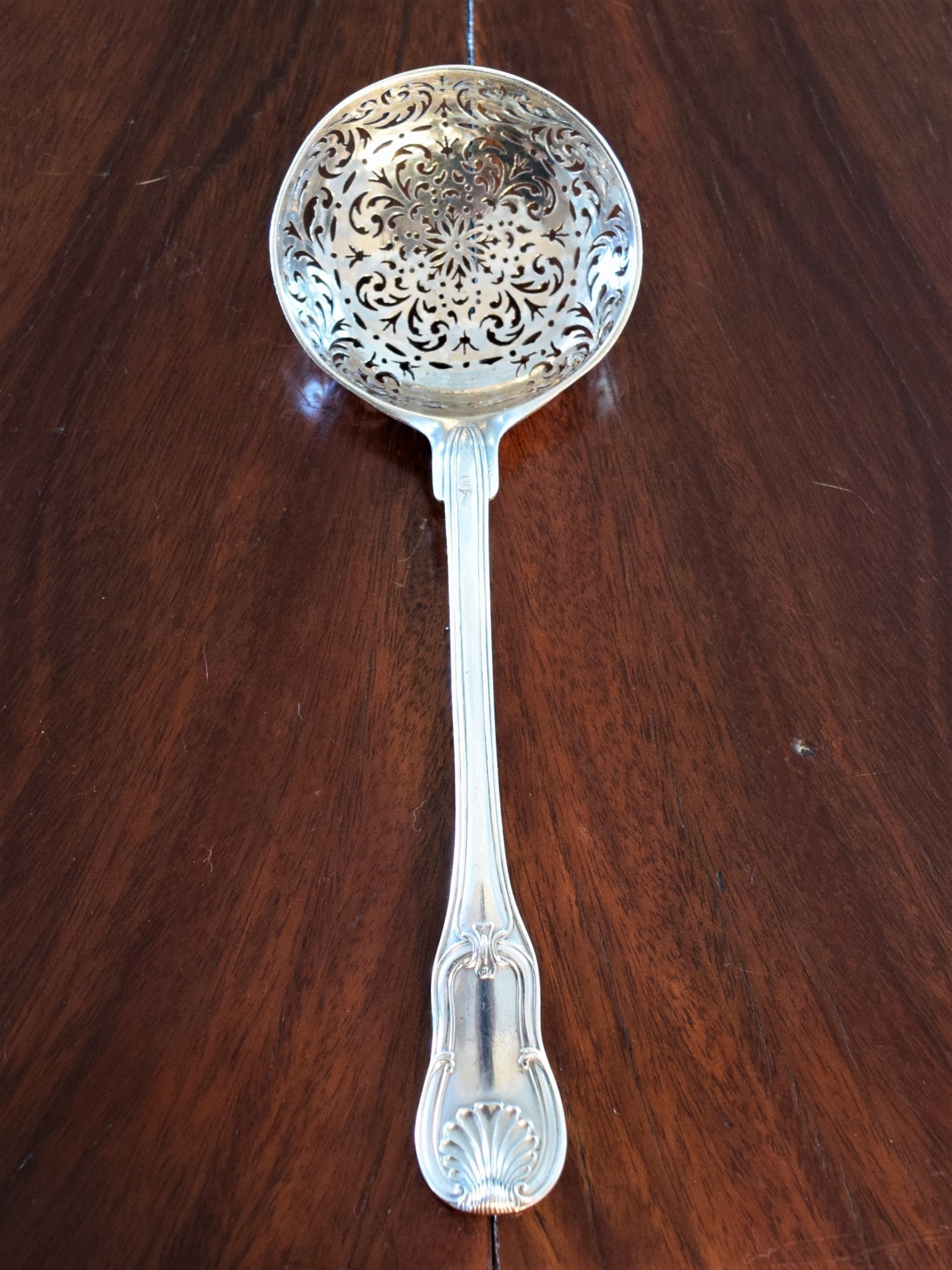XVIII Century Sugar Sifter Spoon By Eloy Guérin