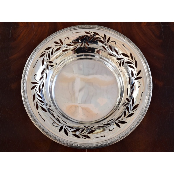 Elegant Antique French Silver Bread Basket By Tétard