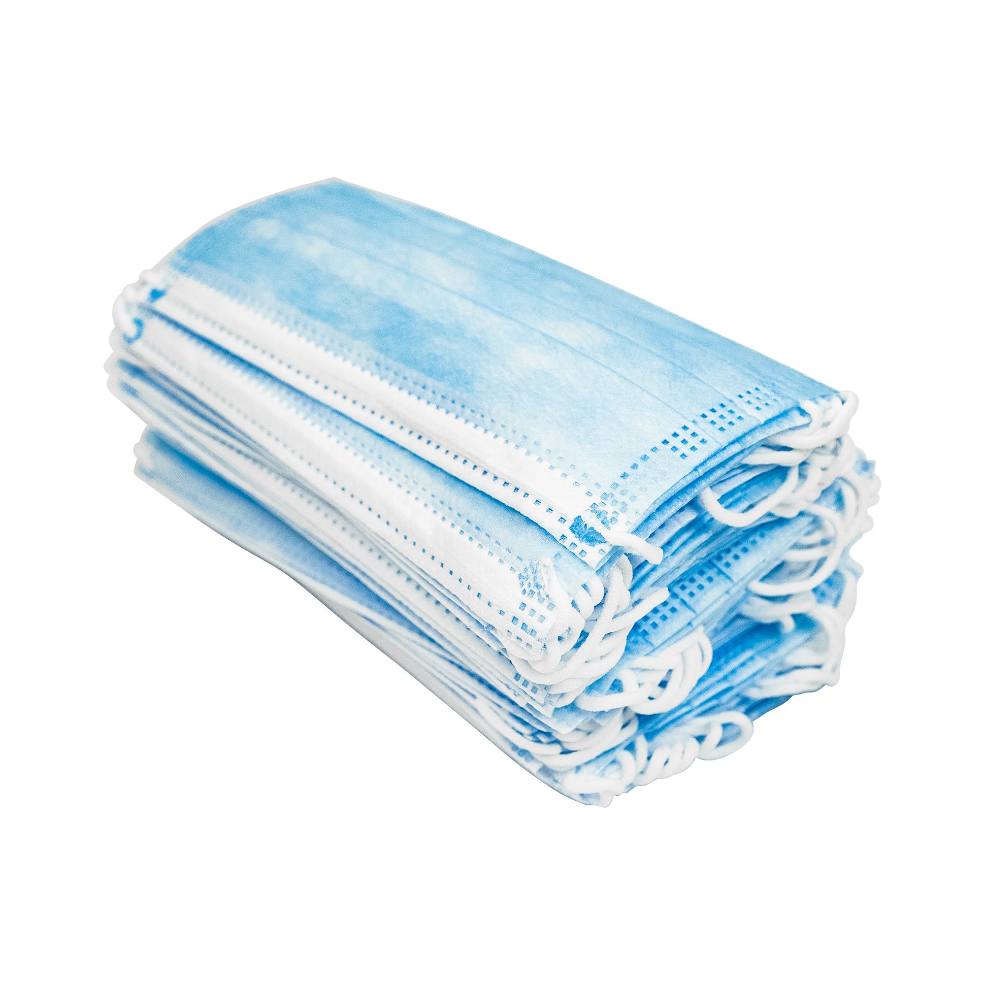 NonWoven 3Ply Disposable Looped Face Mask (Sleeve of 50) EN14683 Type II R — Silverback Visual