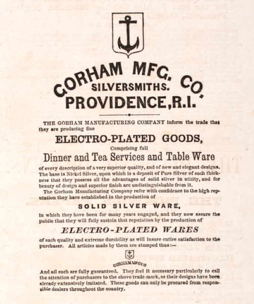 Gorham sterling silver marks, hallmarks, dates and history