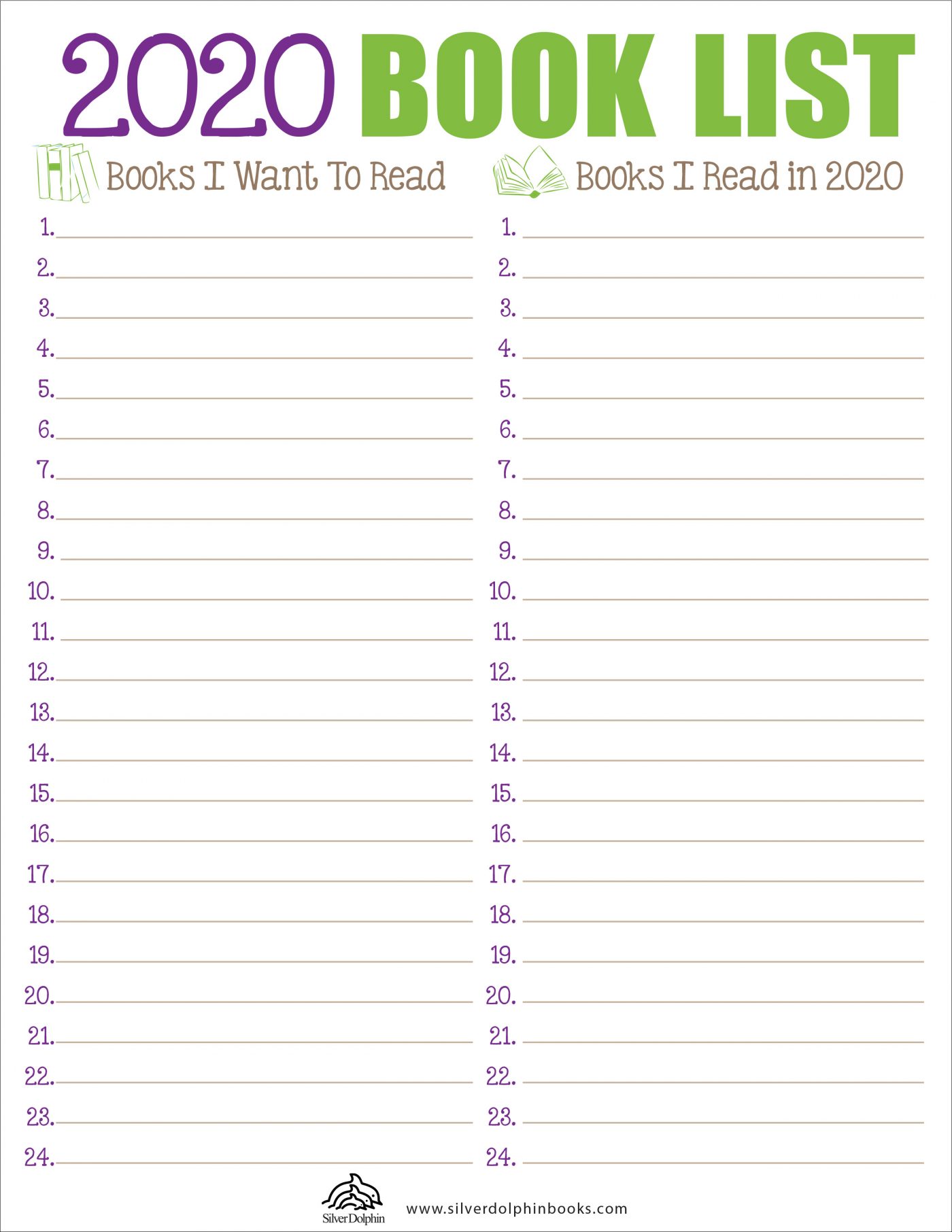 GoalSetting and Reading Worksheets for Kids Silver