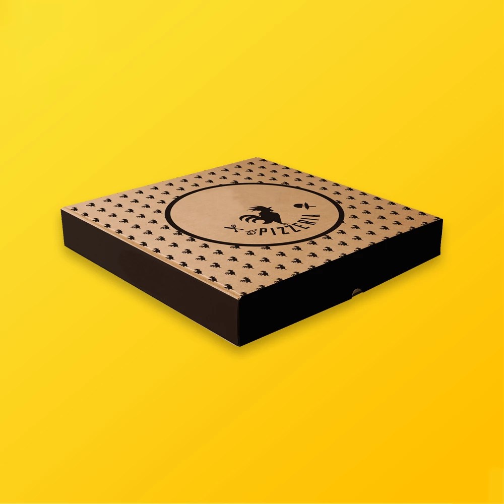 Custom Kraft Pizza Boxes Wholesale Silver Edge Packaging