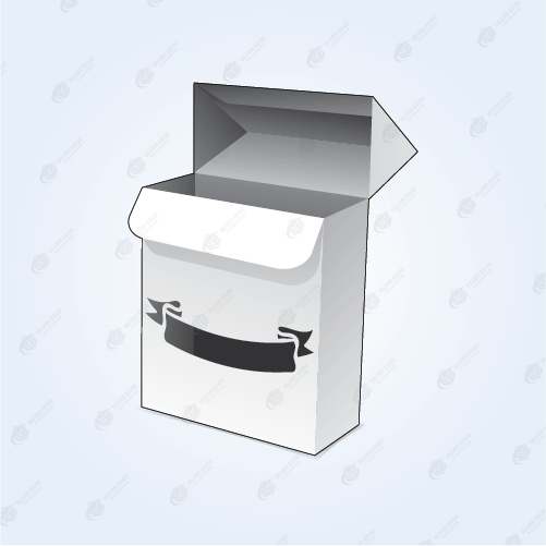 Custom Cigarette Box Template | Silver Edge Packaging