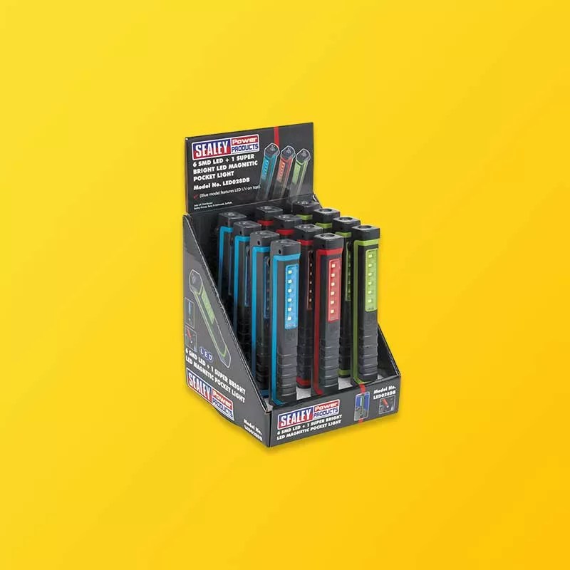 Custom Auto Parts Display Boxes Silver Edge Packaging