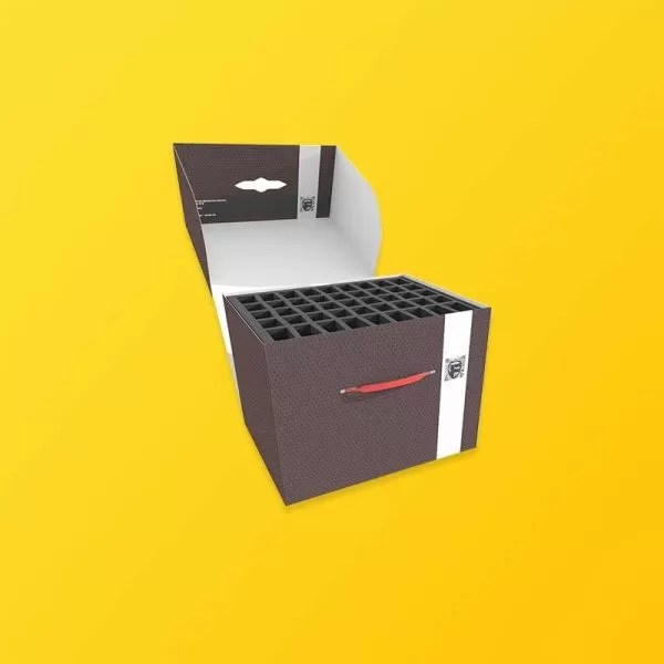 Customize Sized Printed Storage Boxes Silver Edge Packaging