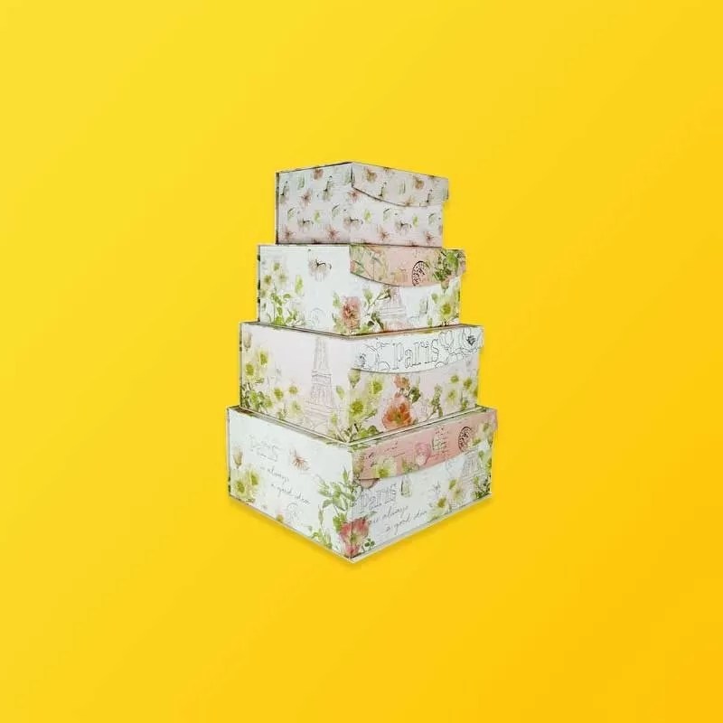 Customize Wholesale Storage Boxes Silver Edge Packaging