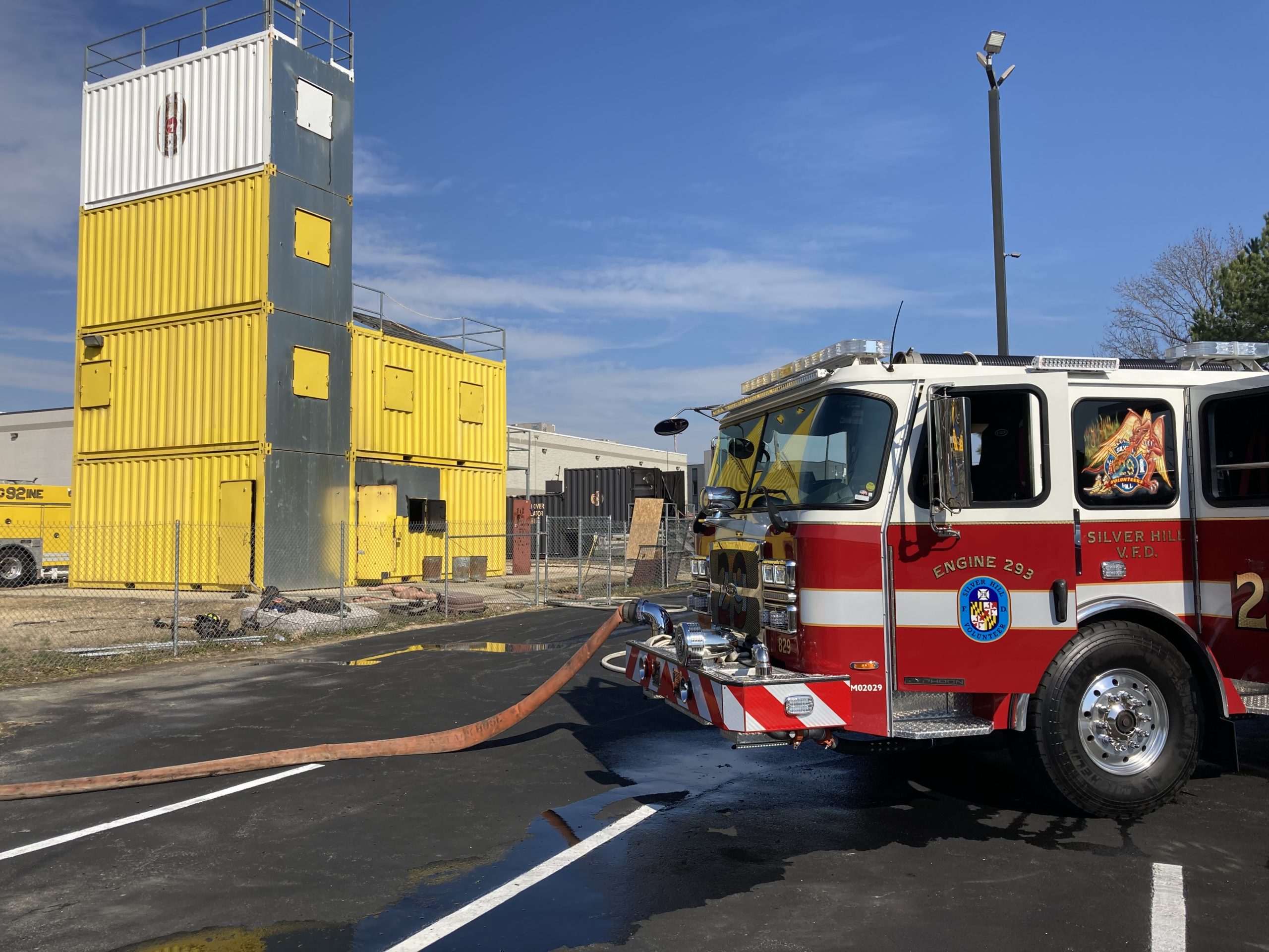 Training burn at Bay District VFD Silver Hill VFD