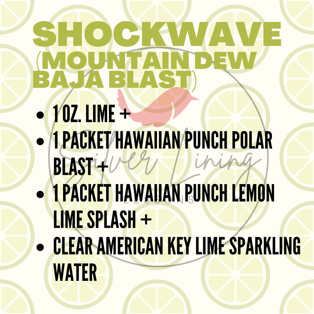 Shockwave Water (Mountain Dew Baja Blast) Silver Lining Lessons