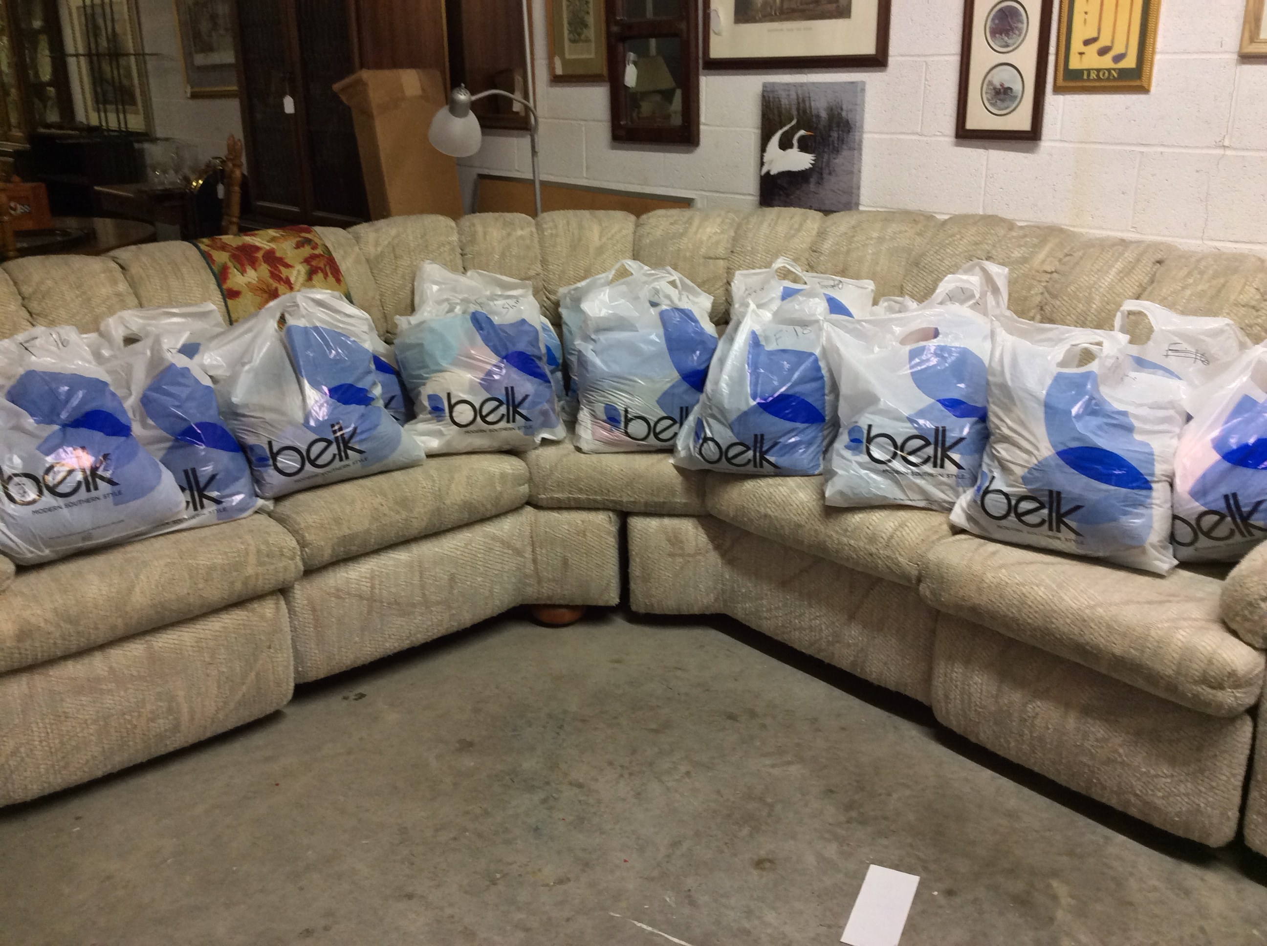 Clothing Delivery Silver Stocking