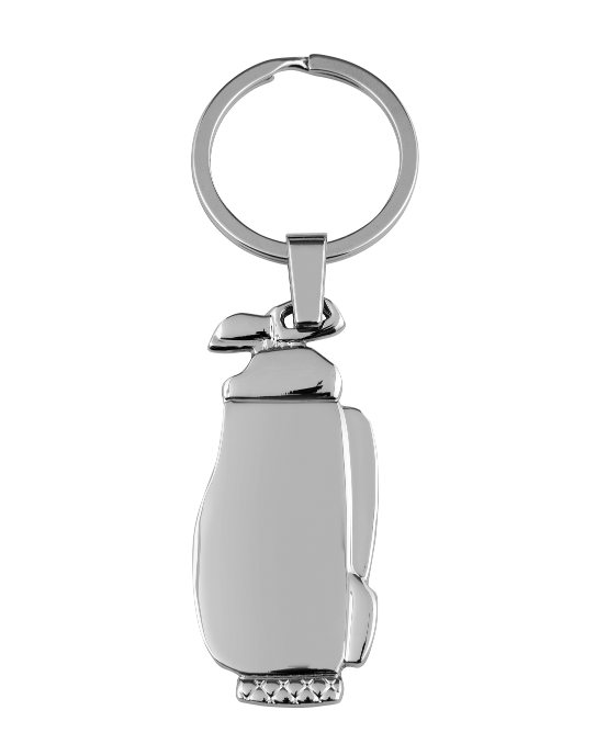 Golf Bag Key Ring SilverTrophy