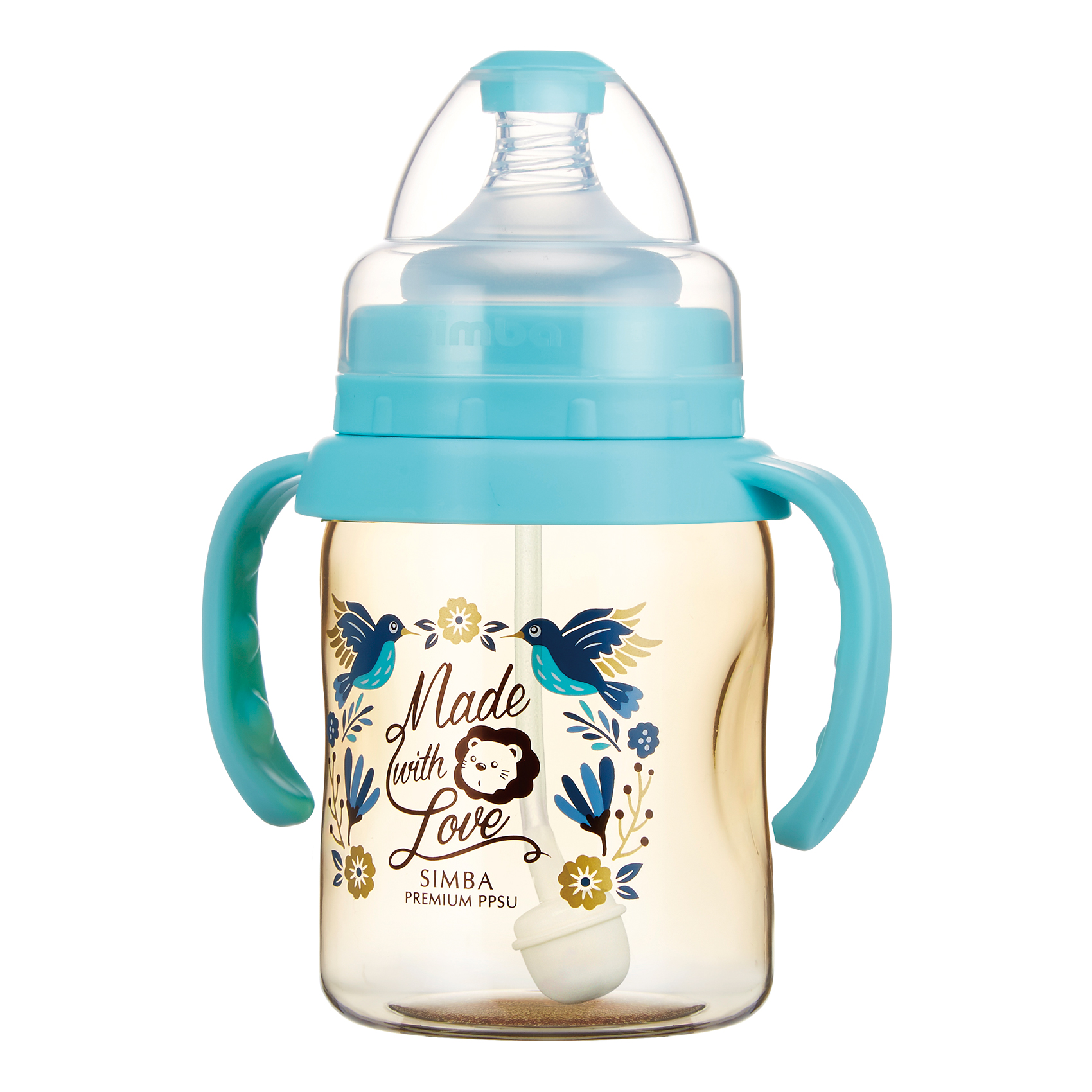 Simba Premium 7 oz PPSU Wide Neck Feeding Bottle with Handle and Weight