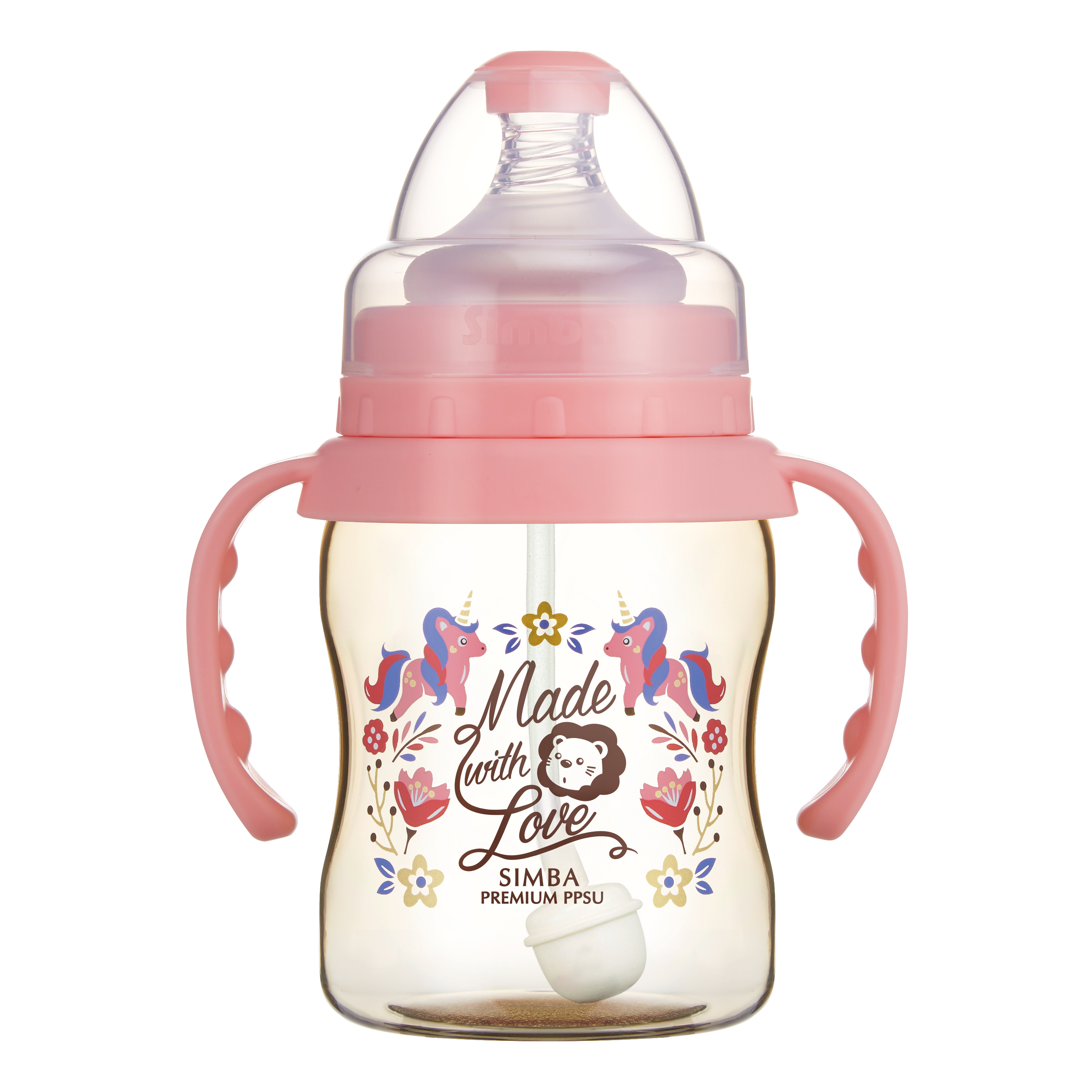 Simba Premium 7 oz PPSU Wide Neck Feeding Bottle with Handle and Weight