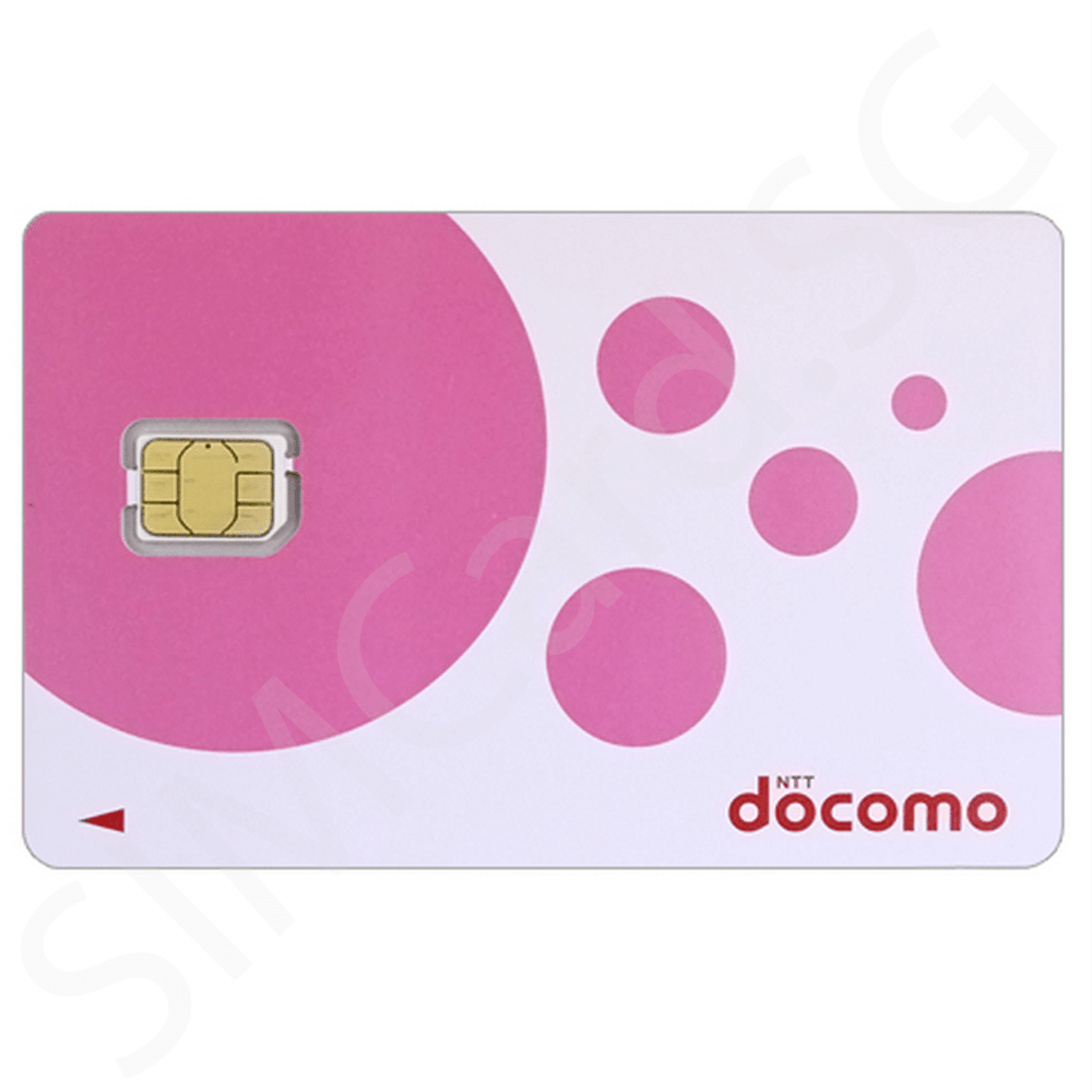 NTT Japan Data Prepaid SIM Card SIMCard.SG
