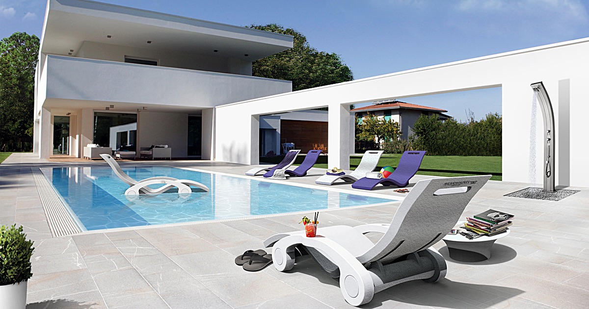 A Revolution by the pool The Serendipity Sun Lounger by ARKEMA SIMEXA The Outdoor Furniture
